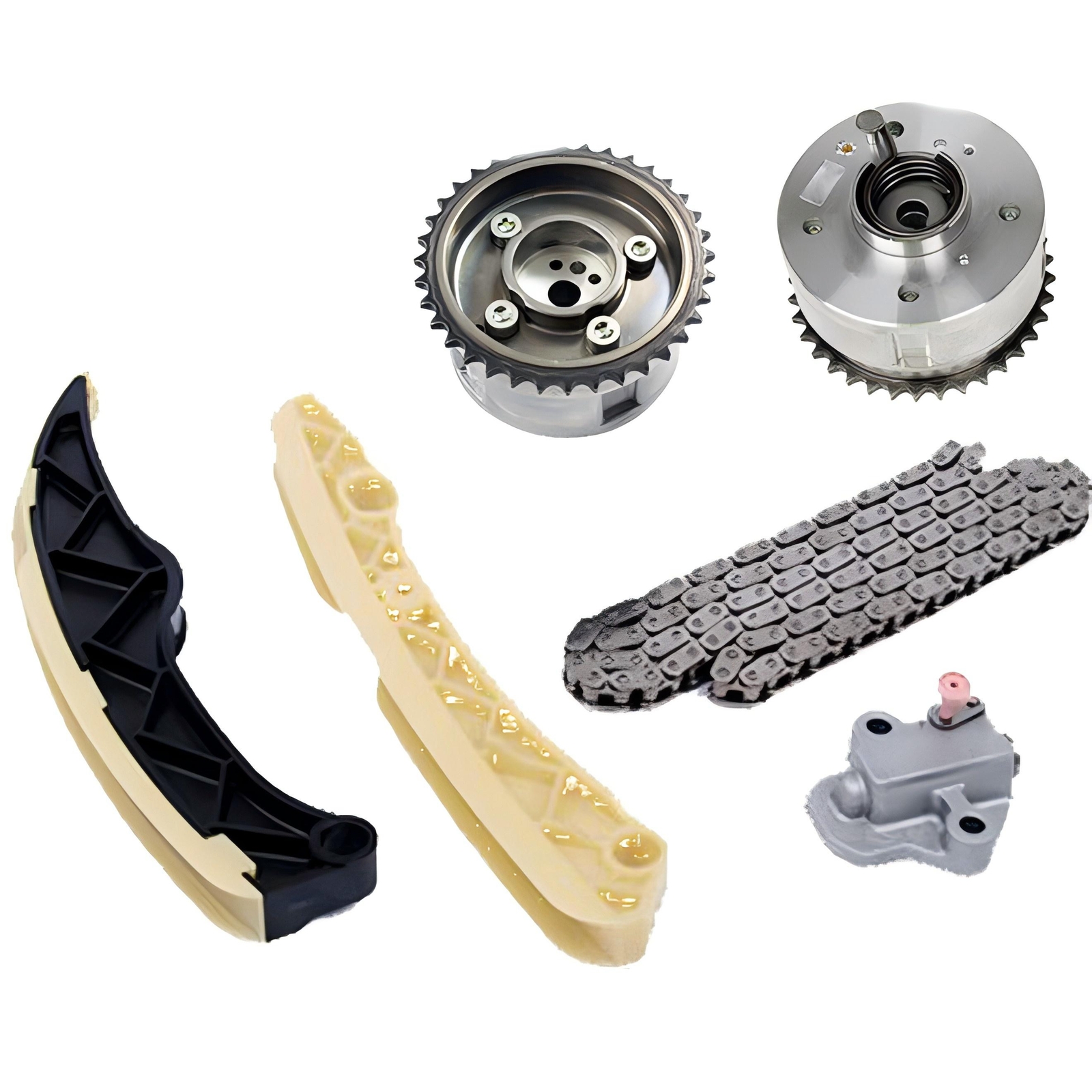 Timing Chain Kit For KIA Rio Soul Sportage Carens 1.6L GDI w/2 Camshaft VVT Gear