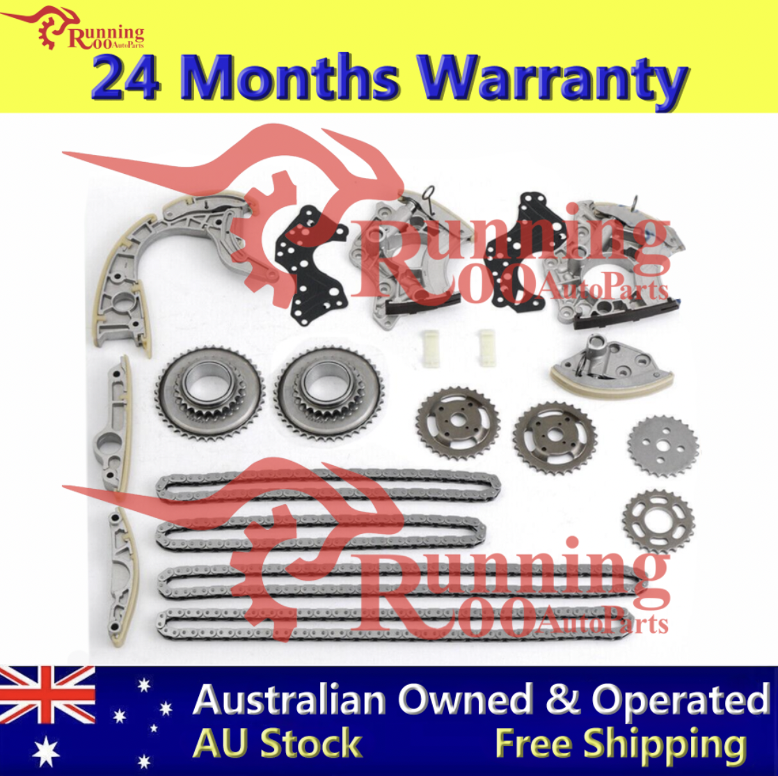 Engine Timing Chain Tensioner Guide Sprocket Kit Fit VW Audi BAR BVJ BSM BUJ CAU