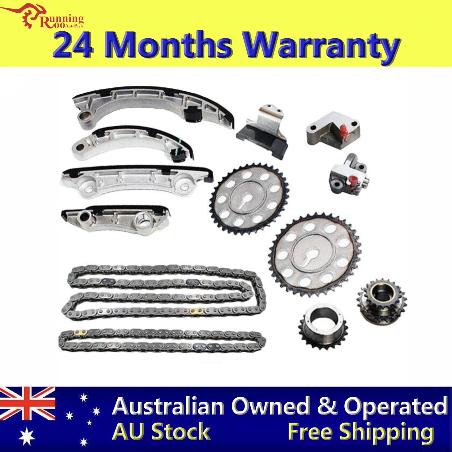 Timing Chain Kit For TOYOTA 1GD 2GD Hilux Fortuner Hiace 2.4 2.8 D 2015-