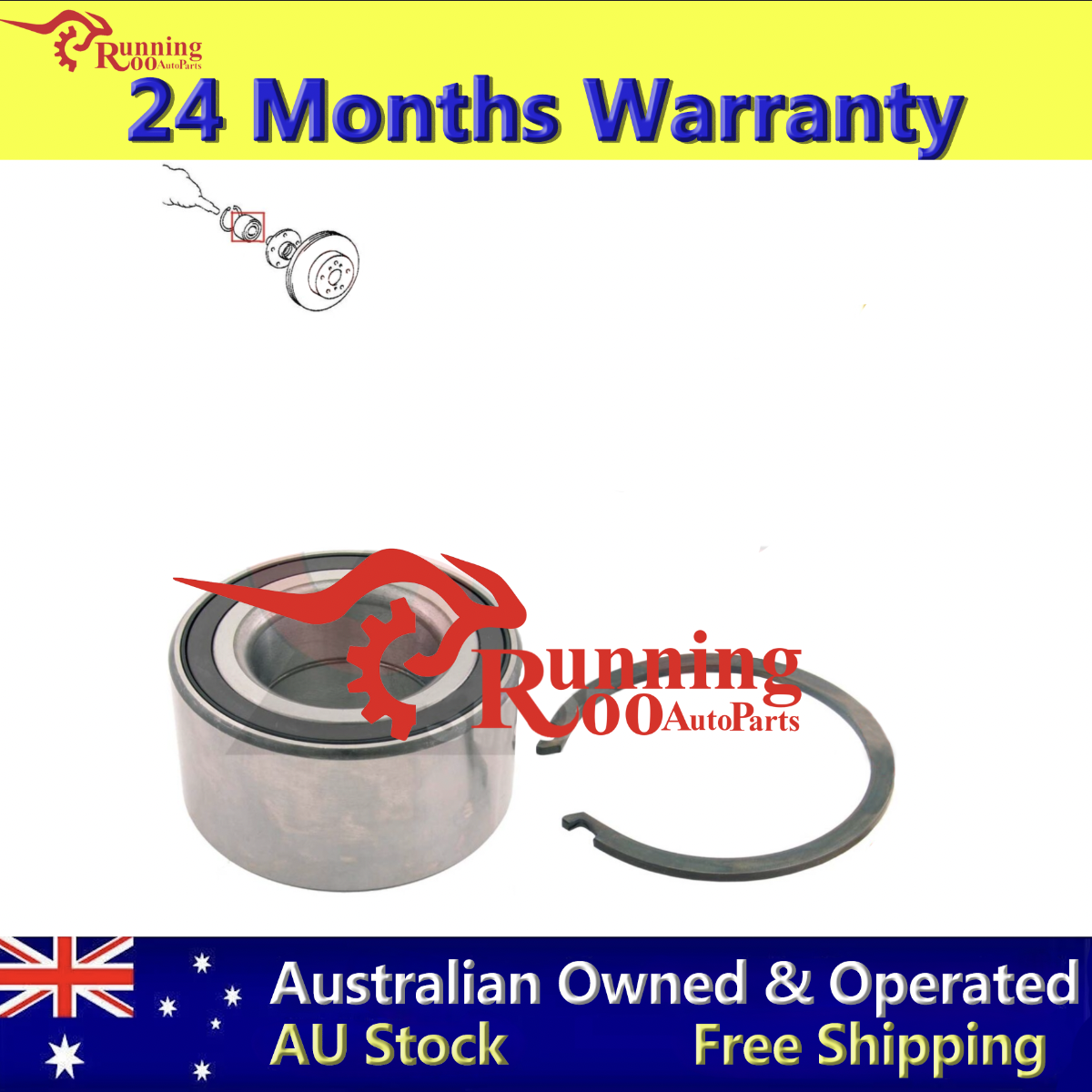 Front Axle Left Or Right Wheel Bearin Fit TOYOTA Yaris 1.5 (NCP93) YARIS /