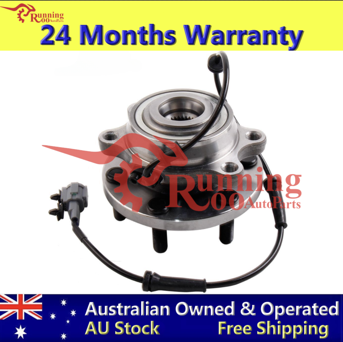 Wheel Bearing Hub front for Nissan Navara D40 D22 YD25 4WD ABS 2005-2012 Spanish