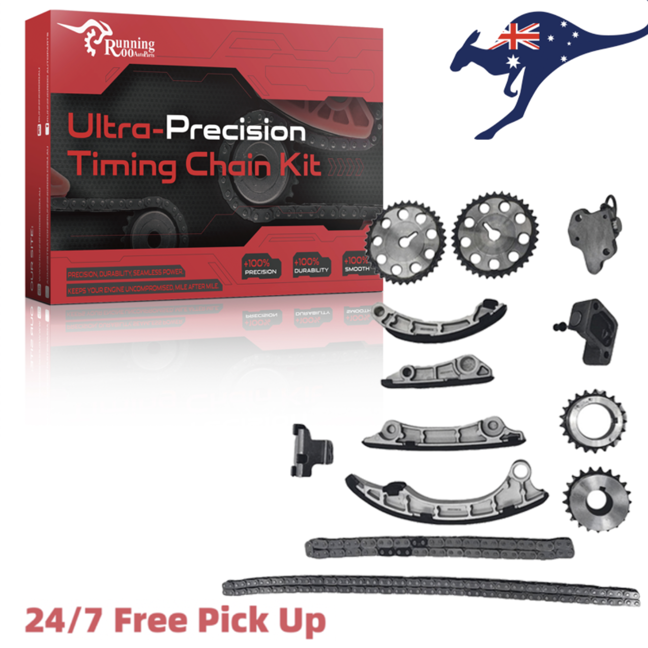 Chain Kit For Toyota Hilux Prado Fortuner Hiace 2.4 2.8 Diesel 1GD 2GD