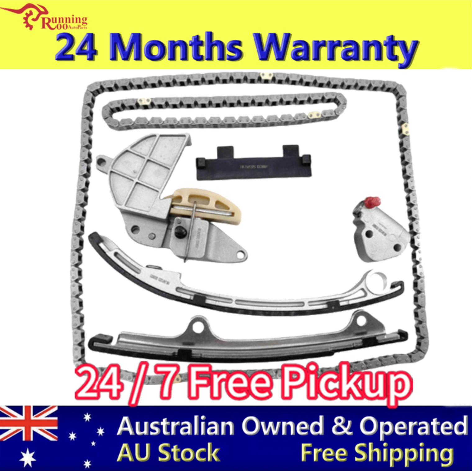 Timing Chain Kit Fit for Nissan QR25DE XTrail X-Trail 2.5L T30 03-07