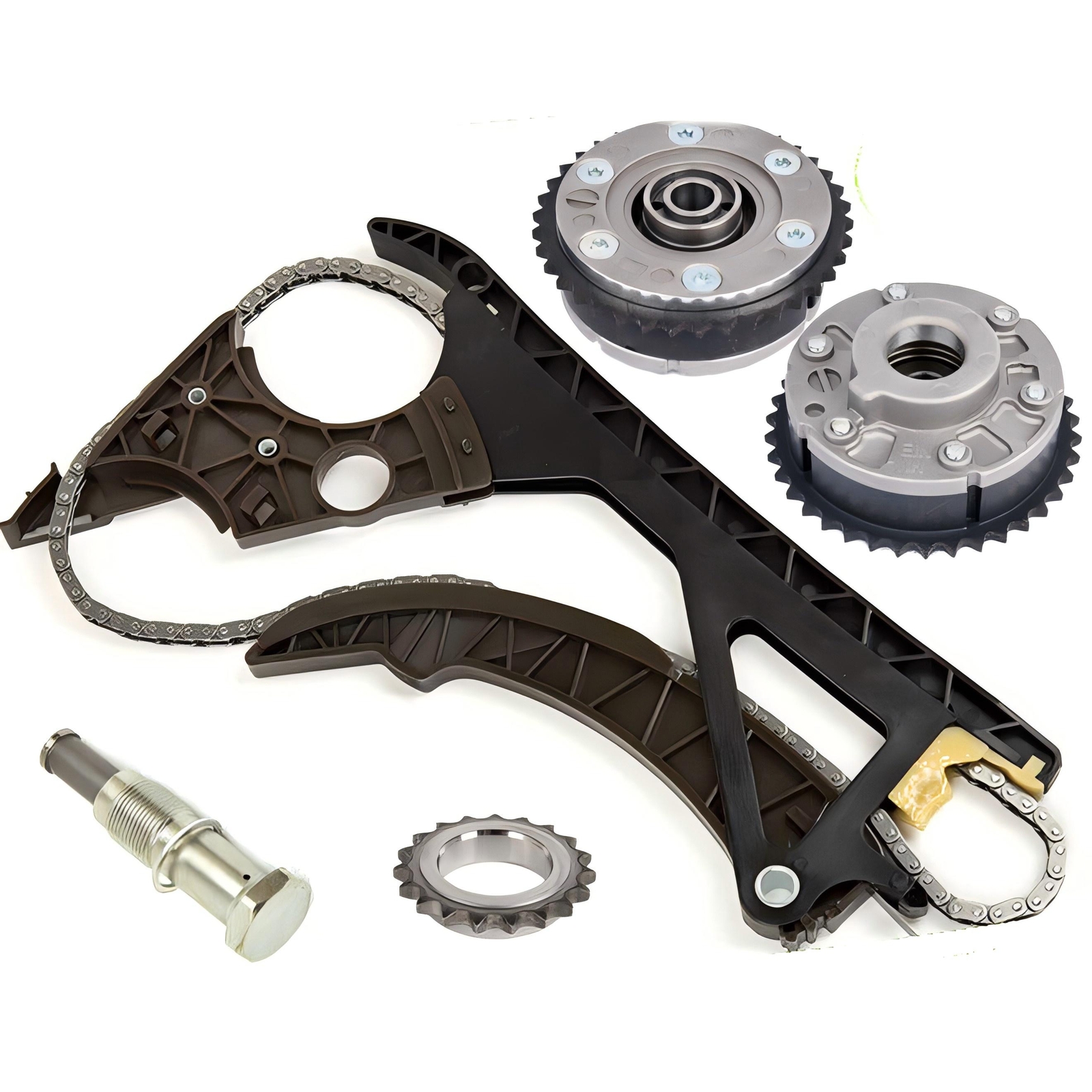 Timing Chain Kit + 2 VVT(Inlet+Outlet)Adjuster For BMW N54 135i 335i 528i X6 Z4