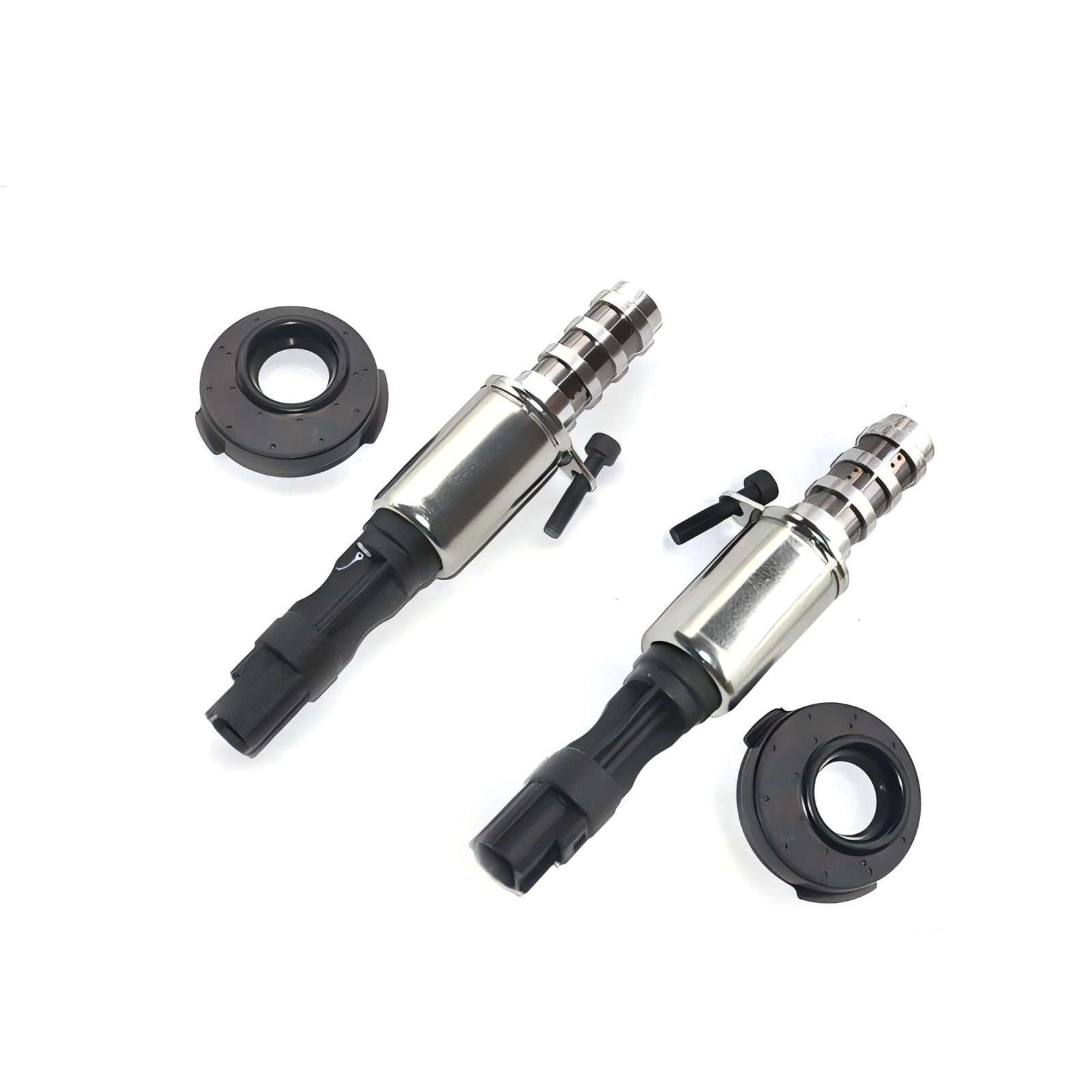 Pair Camshaft Timing Solenoid With VCT Seal For Ford F-150 5.4L 8L3Z6M280A