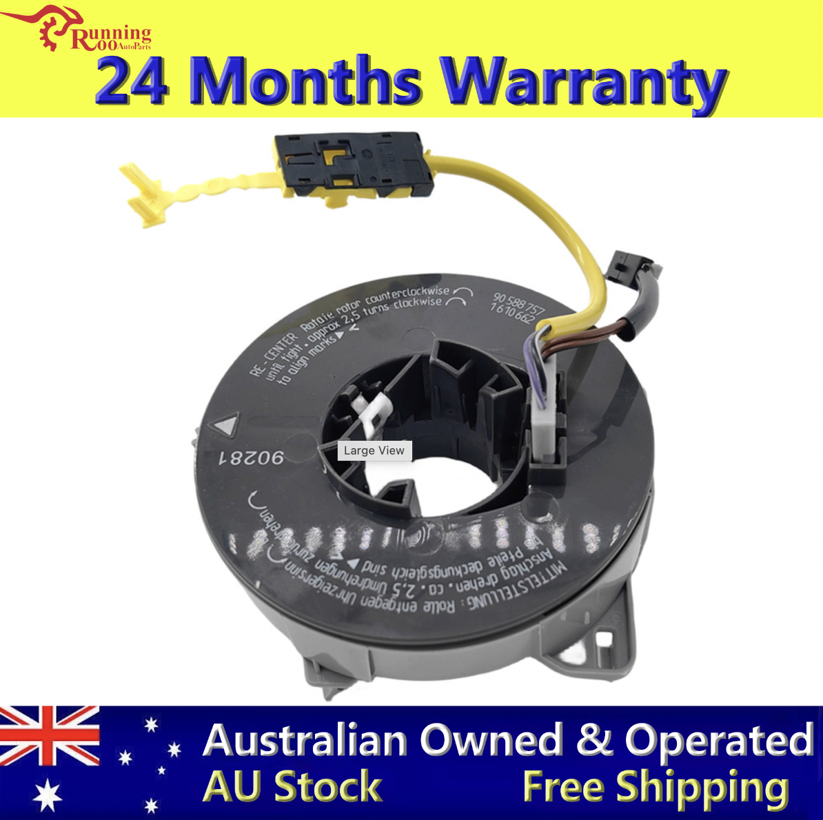 Spiral Cable Clock Spring 24436920 Suit Holden Astra TS 09/1998-10/2006