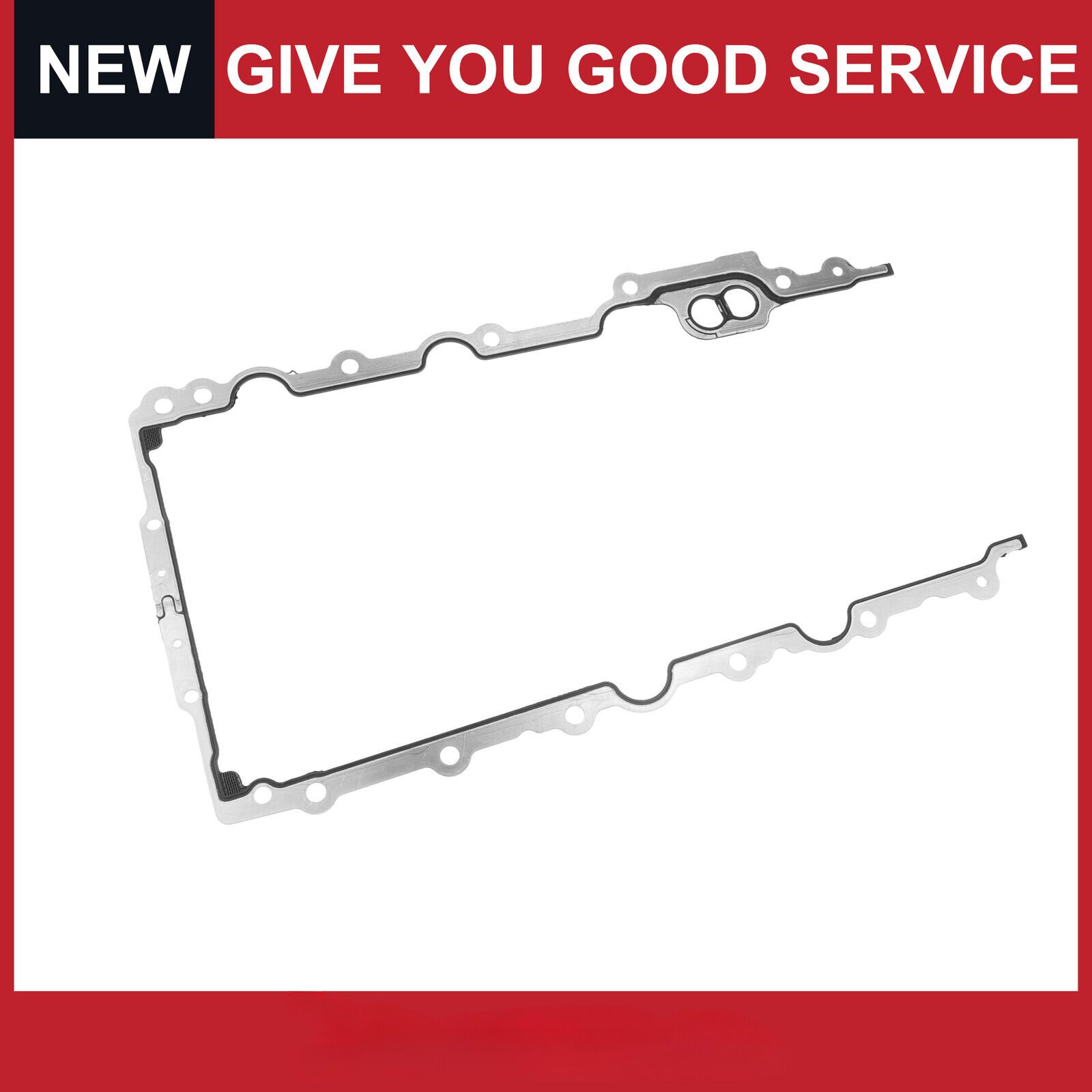 Pack of 1 for Chrysler 3200200 2005-2009 Metal Silver Tone Car Oil Pan Gasket