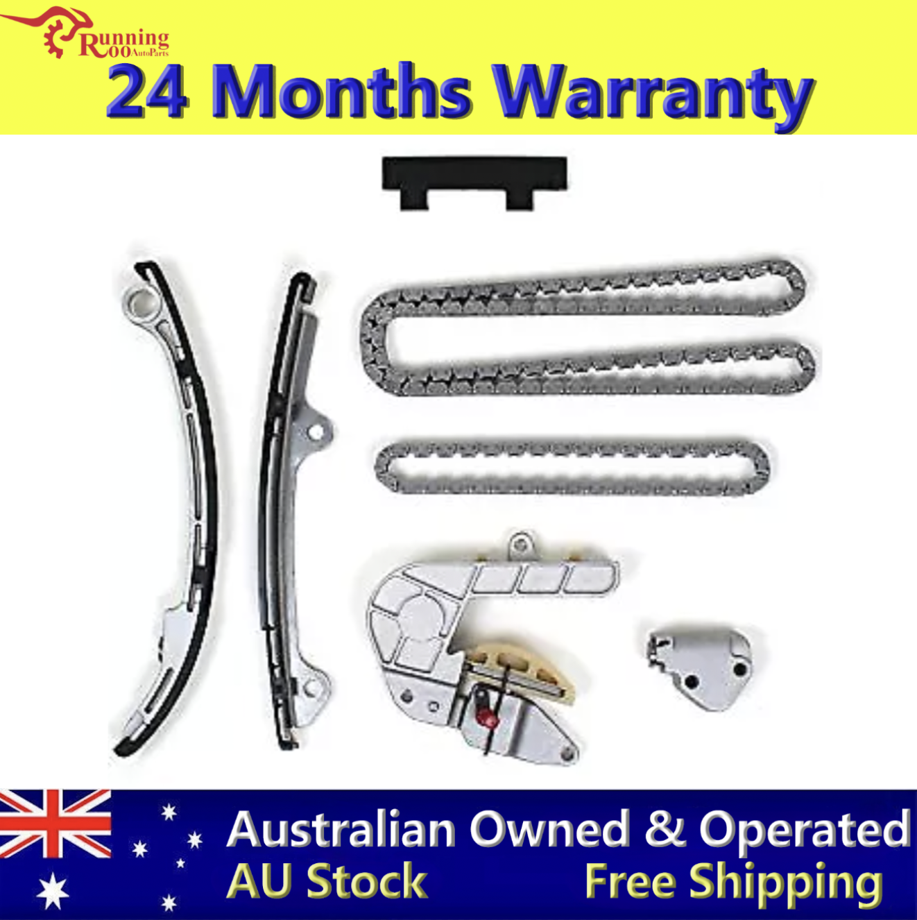 TIMING CHAIN TENSIONER KIT FOR Nissan X-Trail T30 QR25DE 2.5L DOHC 2001-09/2007