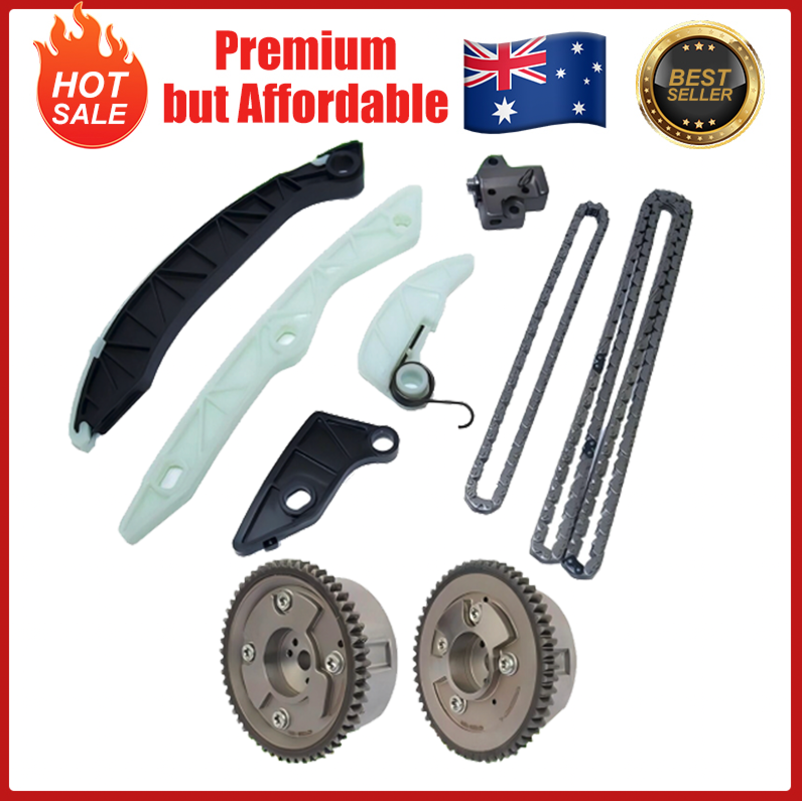 Mitsubishi 4B11 4B10 Timing Chain Kit 9pcs Lancer EVO X ASX Outlander