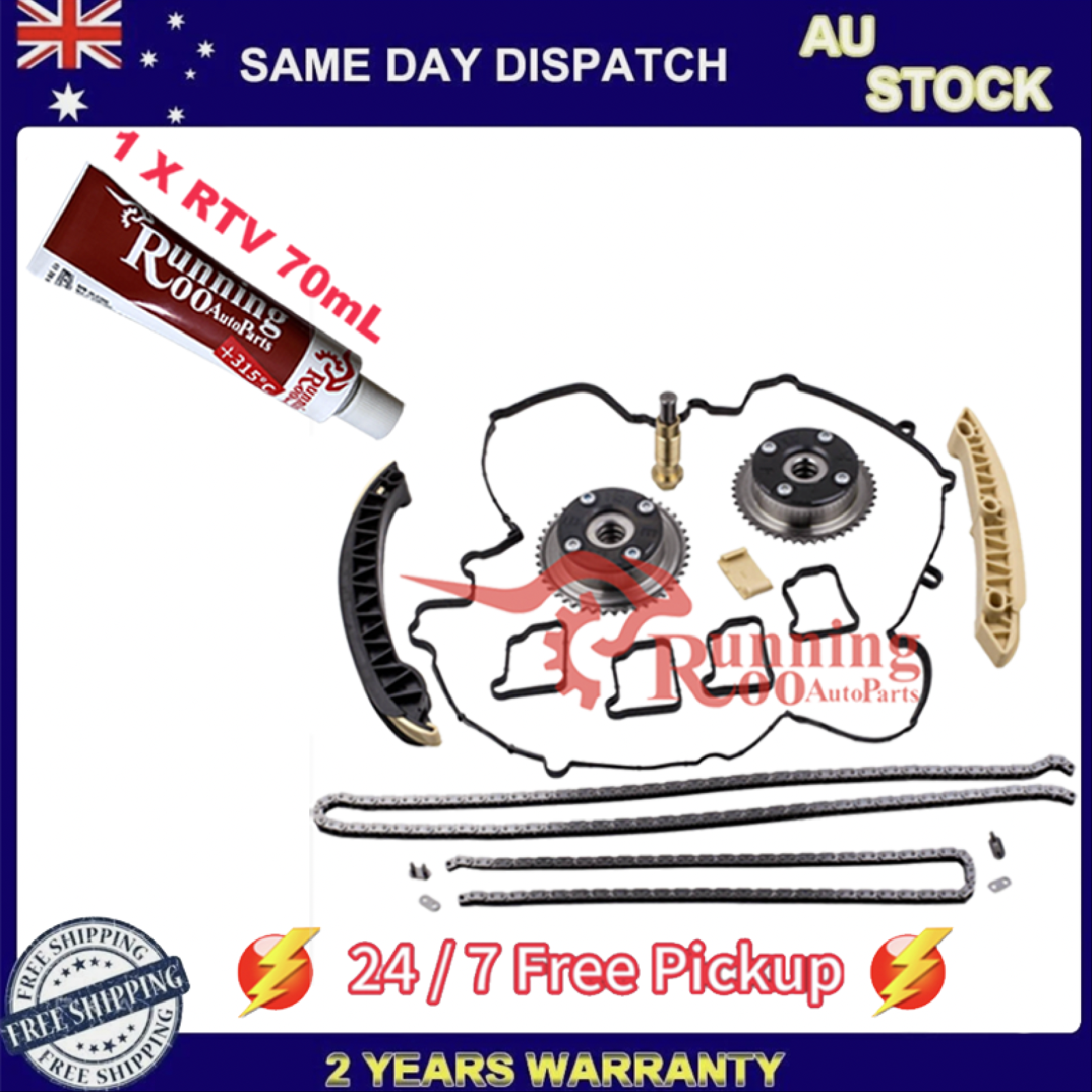 Mercedes C-Class M271 Timing Kit with Camshaft Gears & RTV Glue Sealant