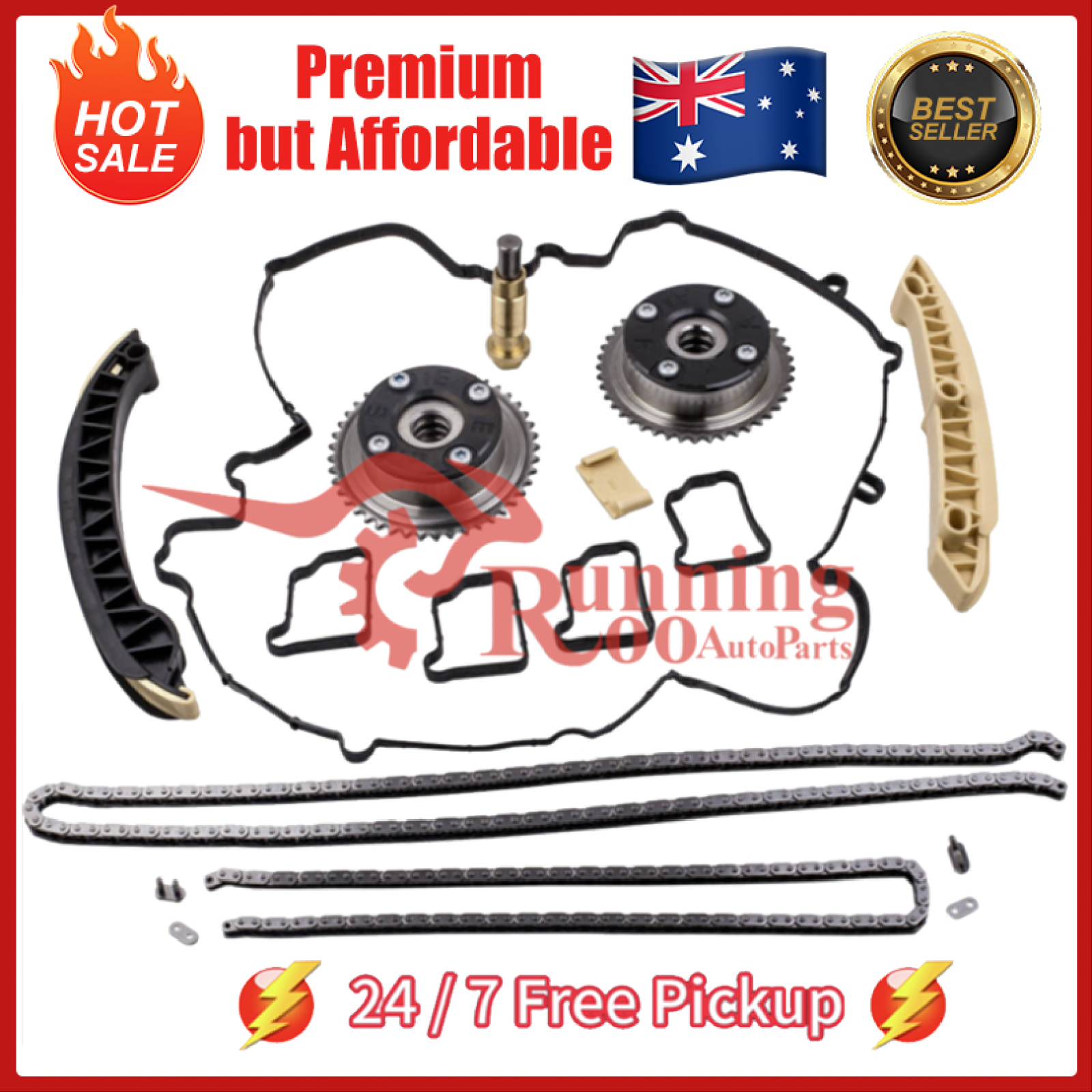 Camshaft Adjuster Timing Chain Kit for Mercedes M271 W203 CL203 C230 W211 C209