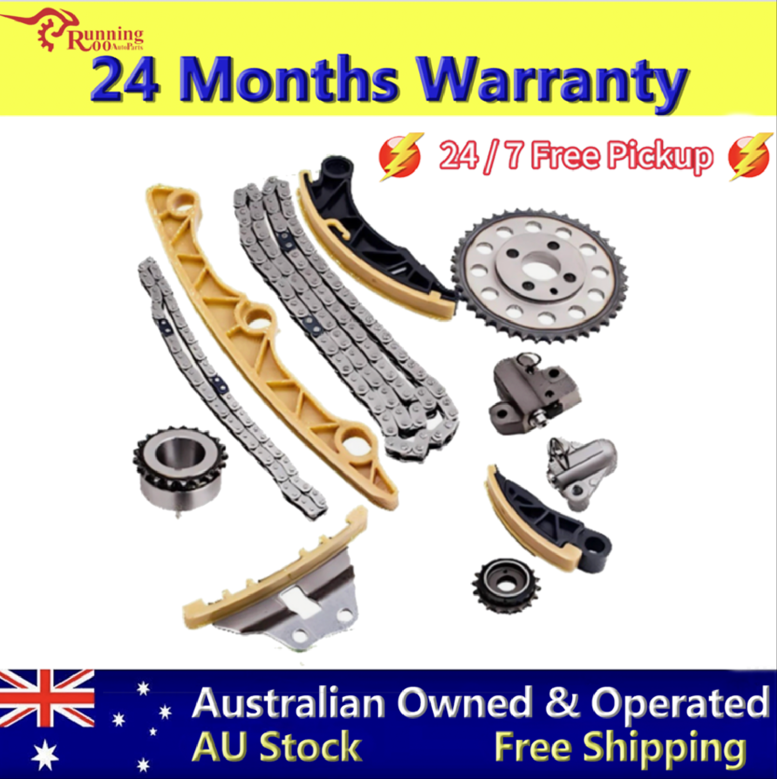 Timing Chain Kit For MAZDA CX-7 3 6 2.2L DIESEL MZR-CD Turbo R2AA 2007-13 w/Gear