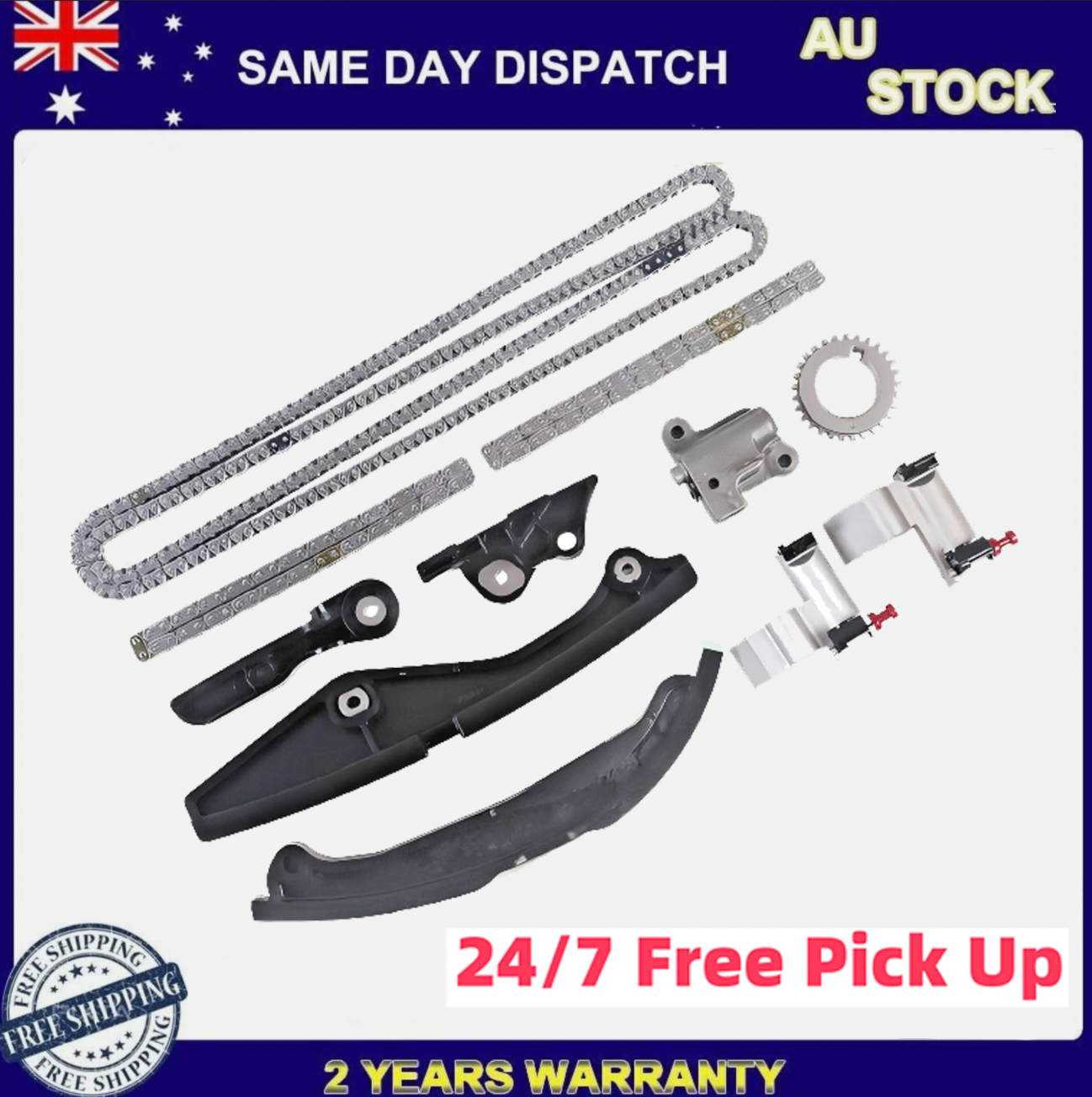 Mazda V6 Timing Chain Kit for CX-9 3.7L Mazda 6 3.5L Ford Flex 2010–2015