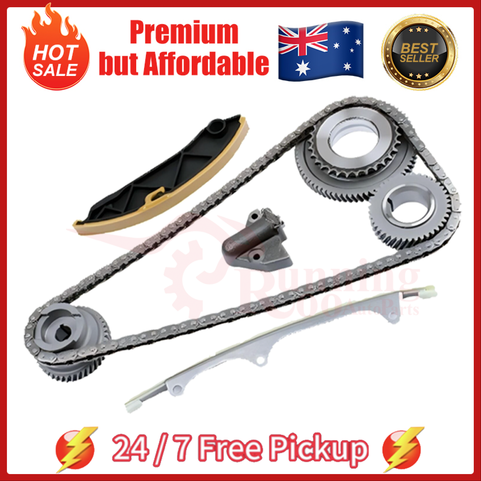 Timing Chain Kit Match Mitsubishi L200 Triton Pajero Sport III 2.4D 4N15 2015-