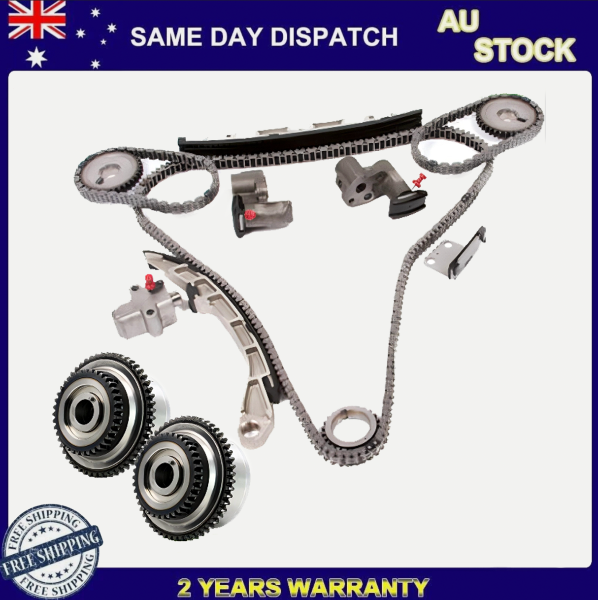 TIMING CHAIN KIT+2 VVT For INFINITI FX35 G35 350Z Altima 3.5 VQ35DE 02-07