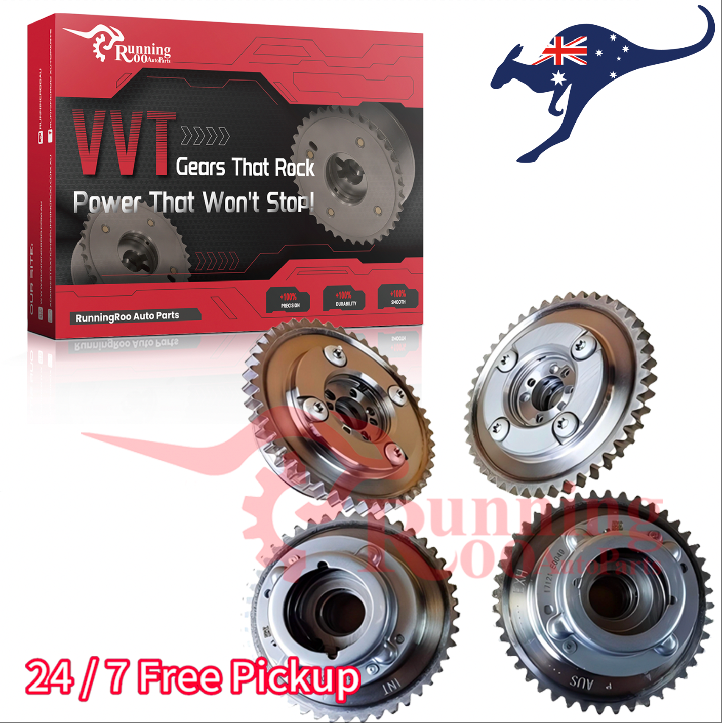 2PCS Camshaft (Exhaust+Intake) Adjuster Gear For Mercedes M271 W204 C250 SLK250