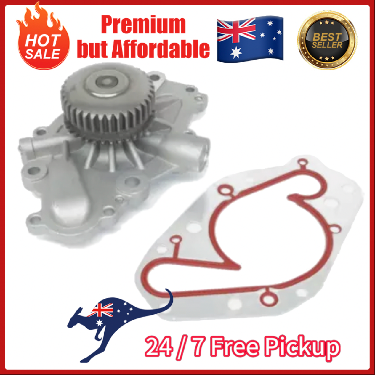 NEP Water Pump & Gasket for Dodge Journey Avenger 2007–2011 2.7L V6 EER Petrol