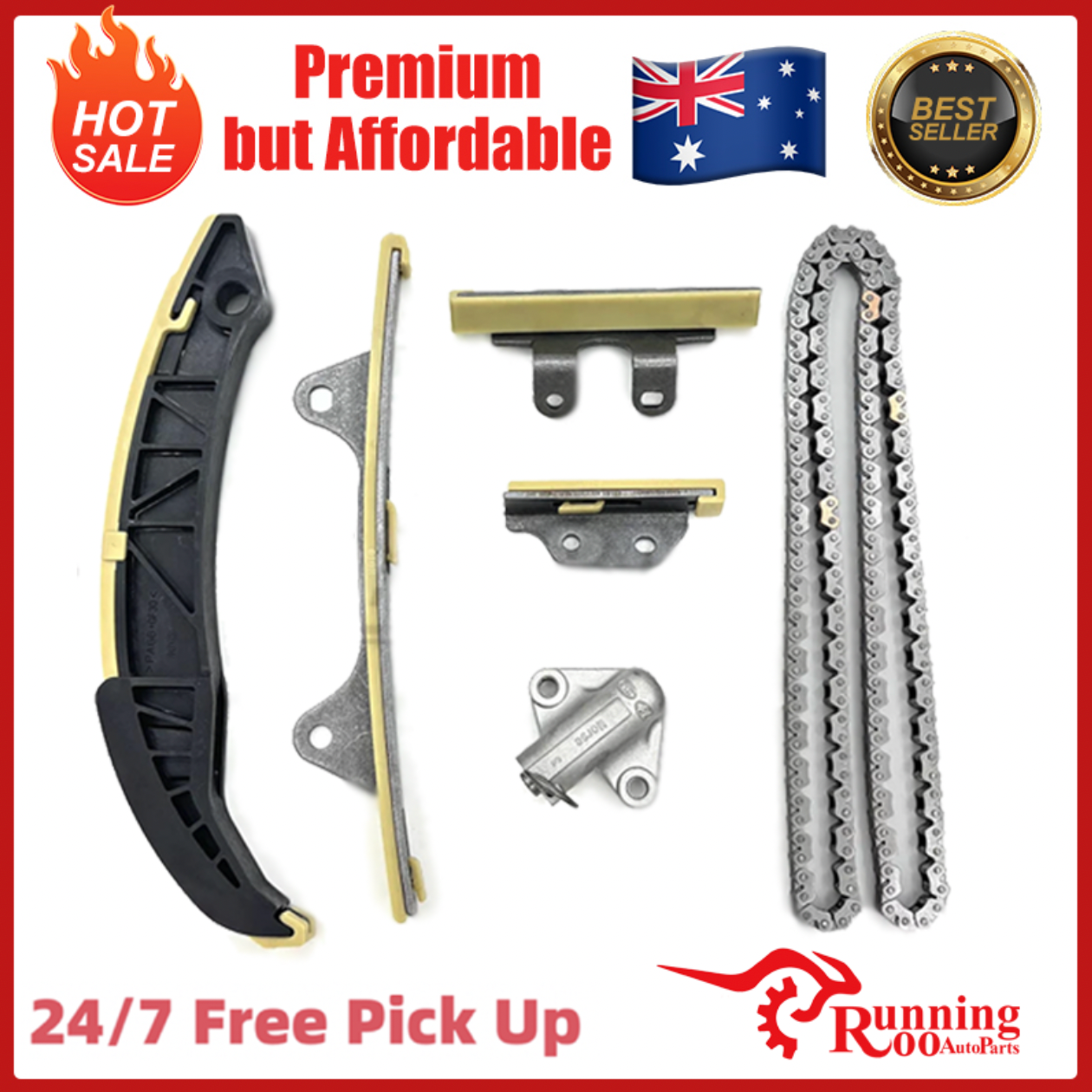 Timing Chain Kit (6pcs) Hyundai i10 i20 Kia Rio Picanto 1.2L 1.25L G4LA