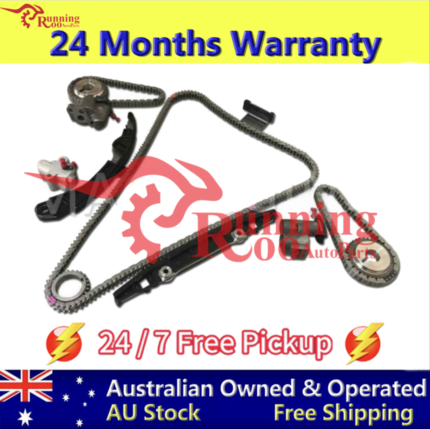 Timing Chain Kit For Nissan VQ35DE Maxima Murano 350Z Quest Infiniti G35 02-07