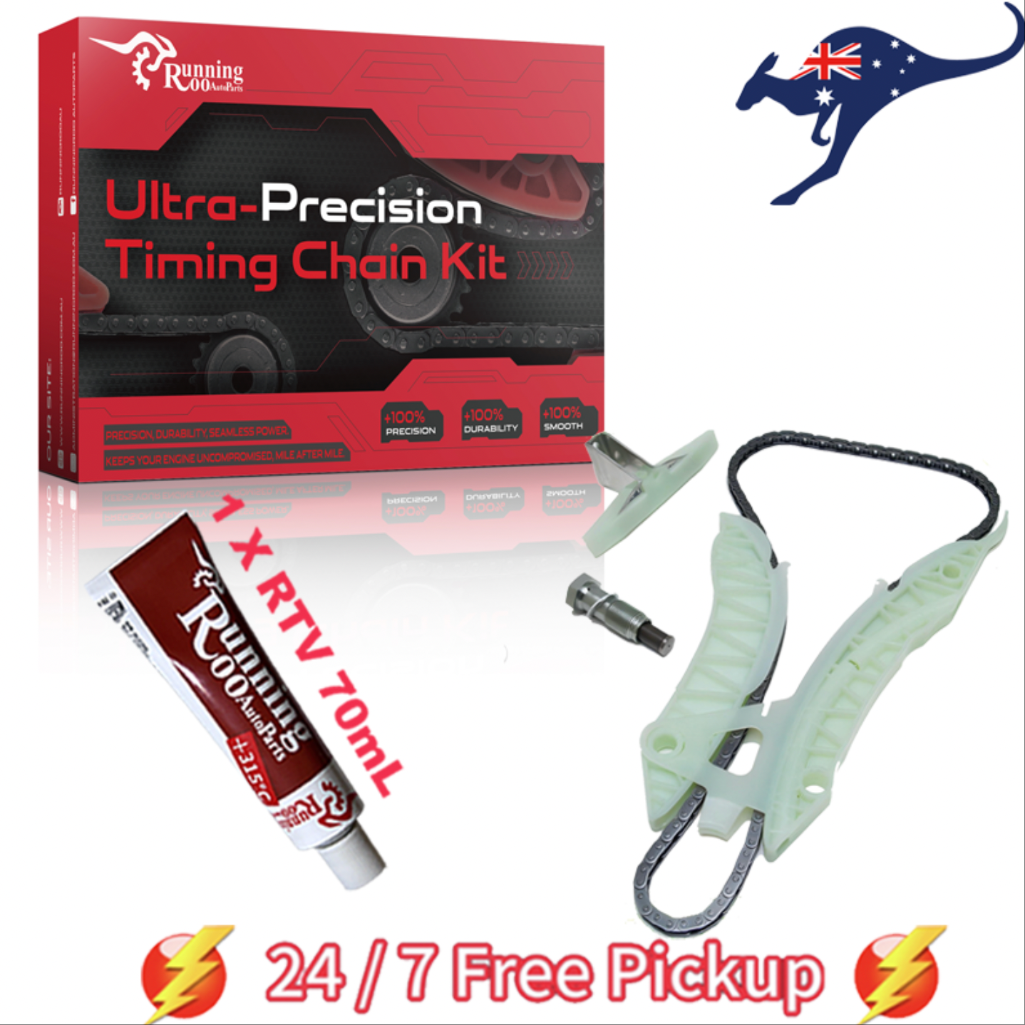 Timing Chain Kit Fit Peugeot RCZ 308 207 3008 1.6L EP6DT + RTV Gasket