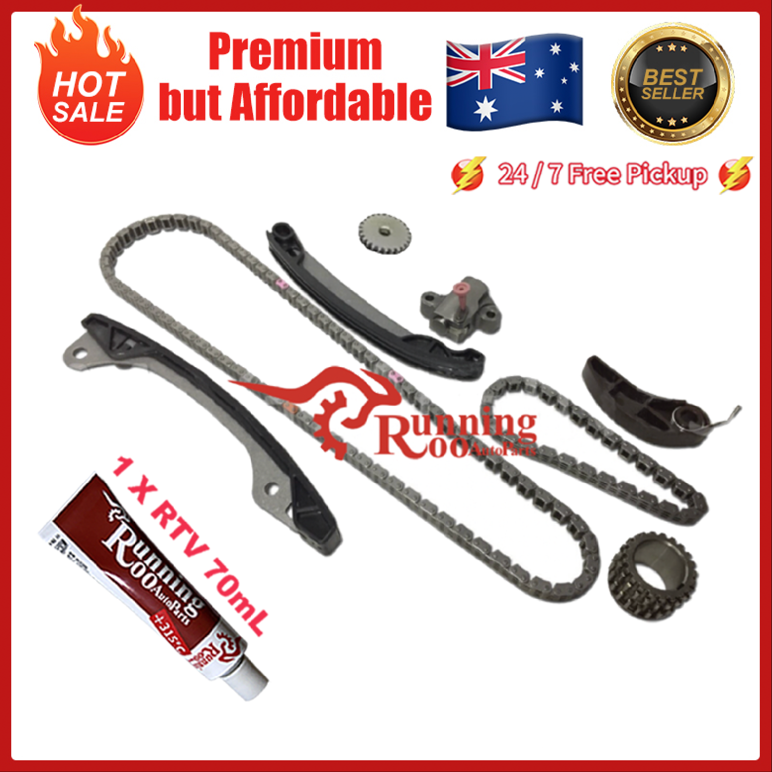 TIMING CHAIN KIT NISSAN HRA2DDT TURBO/ H5FT FOR JUKE PULSAR QASHQAI 1.2L 2013-19