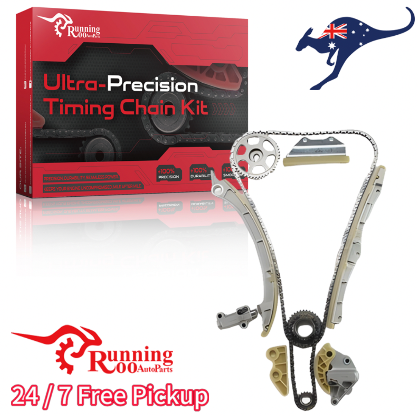 RunningRoo Timing Chain Kit W/ Gears for Honda CR-V RE RM K24Z1 K24Z9 2.4L