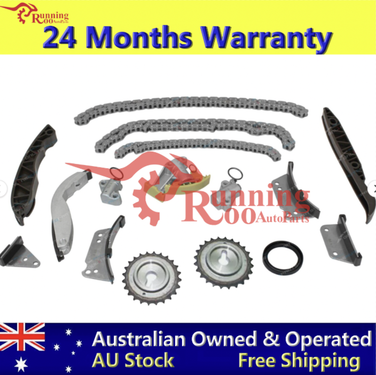 Engine Timing Chain Kit for Hyundai iLOAD iMax TQ D4CB 2.5L Diesel 2008~15