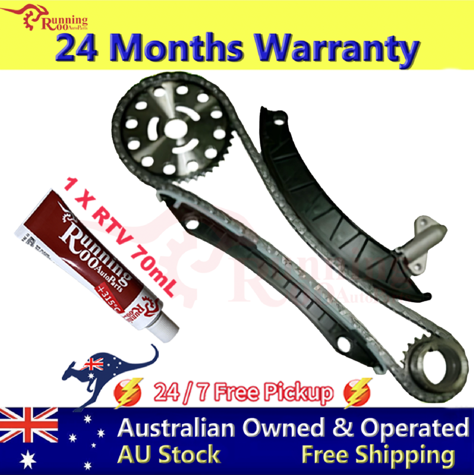 Timing Chain Kit QASHQAI X-TRAIL 2.0 M9R RENAULT TRAFIC + RTV Glue