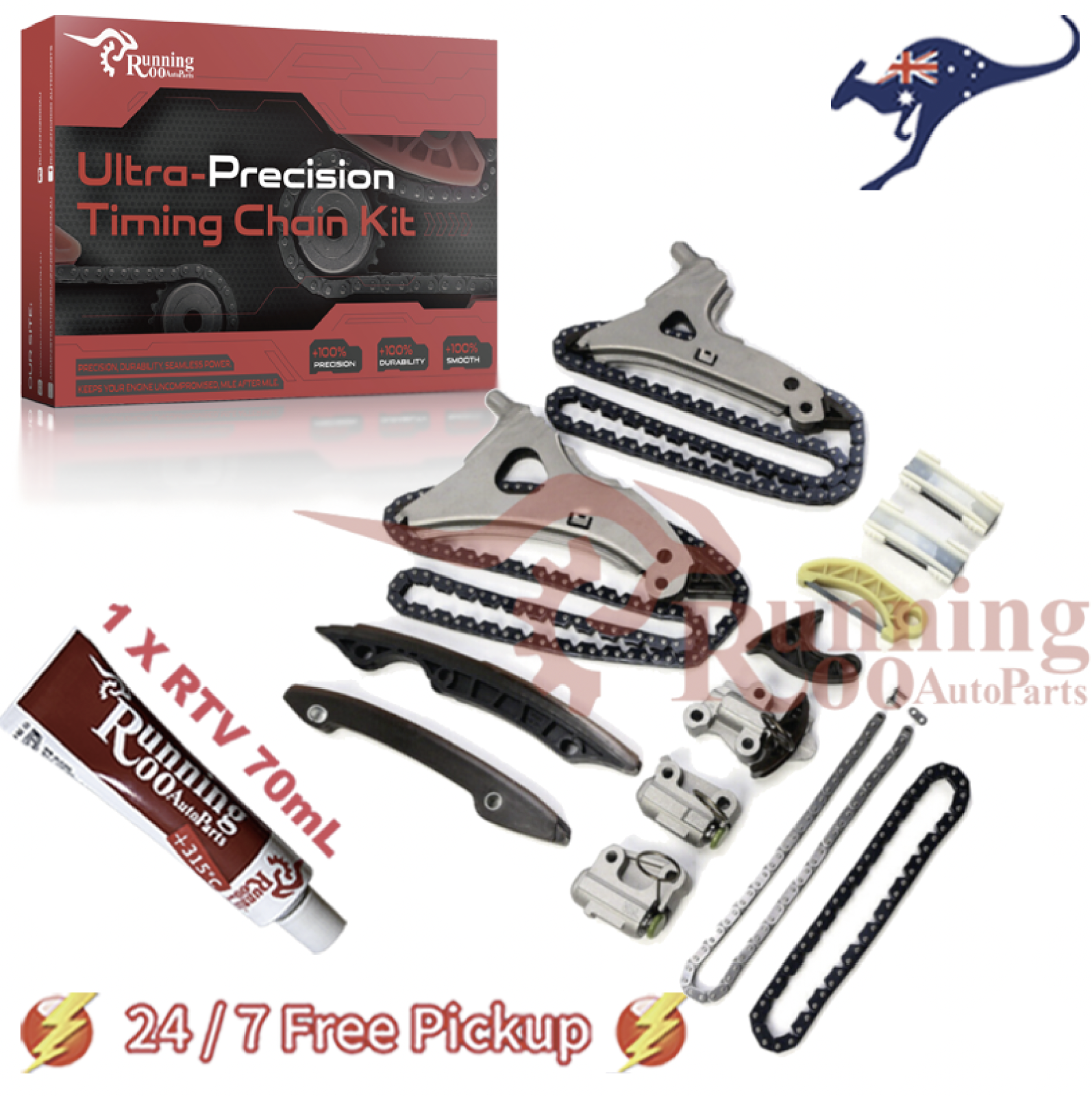 M276 TimingChain Kit FIT Mercedes E350 GL450 E400 ML350 GLK350 3.0L 3.5L V6 +RTV