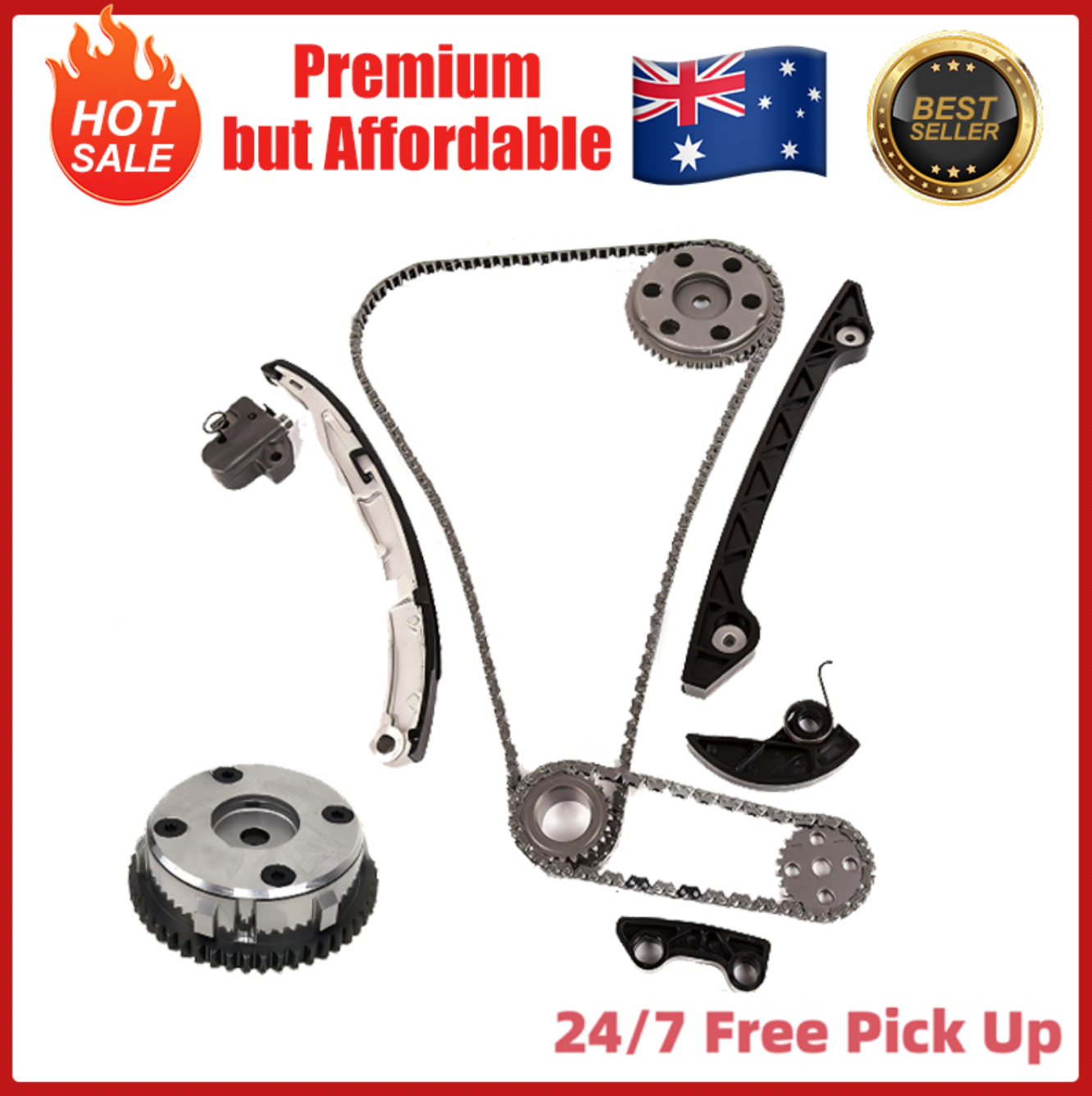 Timing Chain Kit w/ VVT For Mazda 3 5 6 Tribute 2.3L Non Turbo 2003–2007