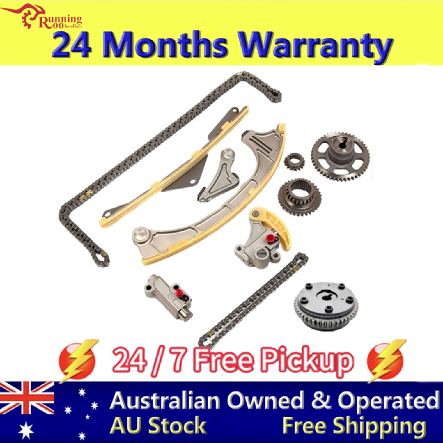 Timing Chain Kit w/VVT Gear For HONDA JDM Odyssey 2.4 K24W7 K24W8 2014-