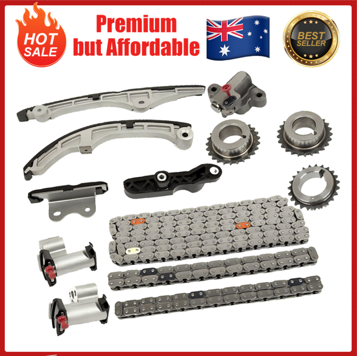 Timing Chain Kit for Mazda CX-9 CX9 Mazda 6 V6 3.5L3.7L DOHC 2007-2010with Gears