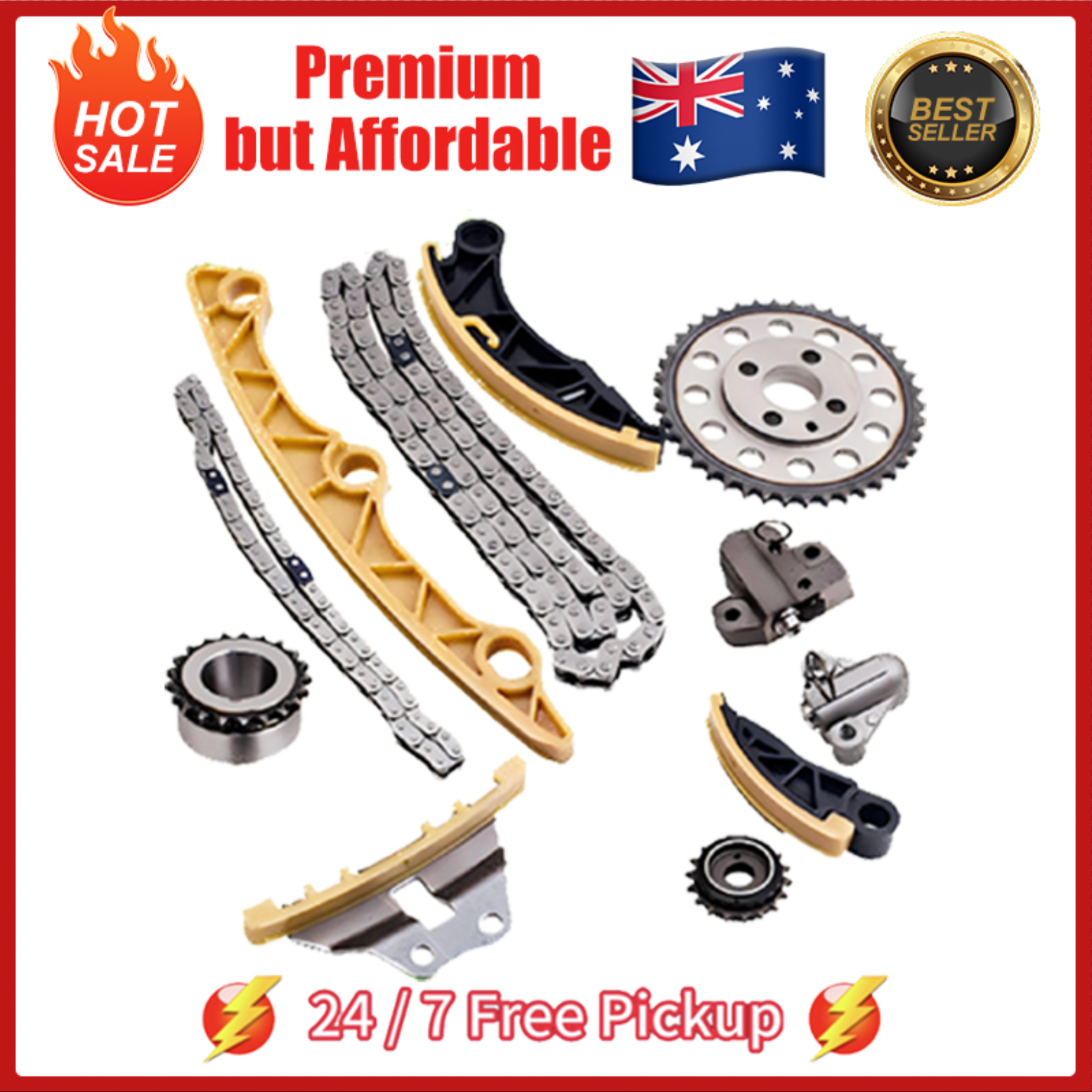 Timing Chain Kit Fit MAZDA CX-7 3 6 2.2L DIESEL MZR-CD Turbo R2AA 2007-13 w/Gear