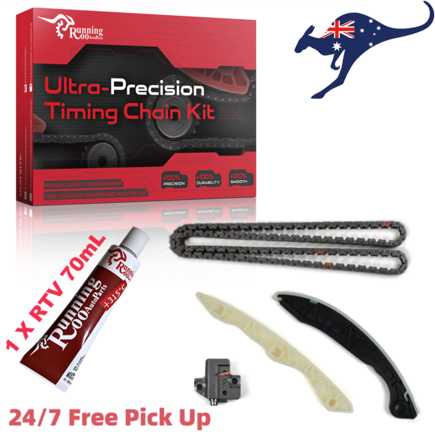 Hyundai Sonata Optima Rondo 2.4L G4KC Timing Kit +75ml RunningRoo RTV 08-09