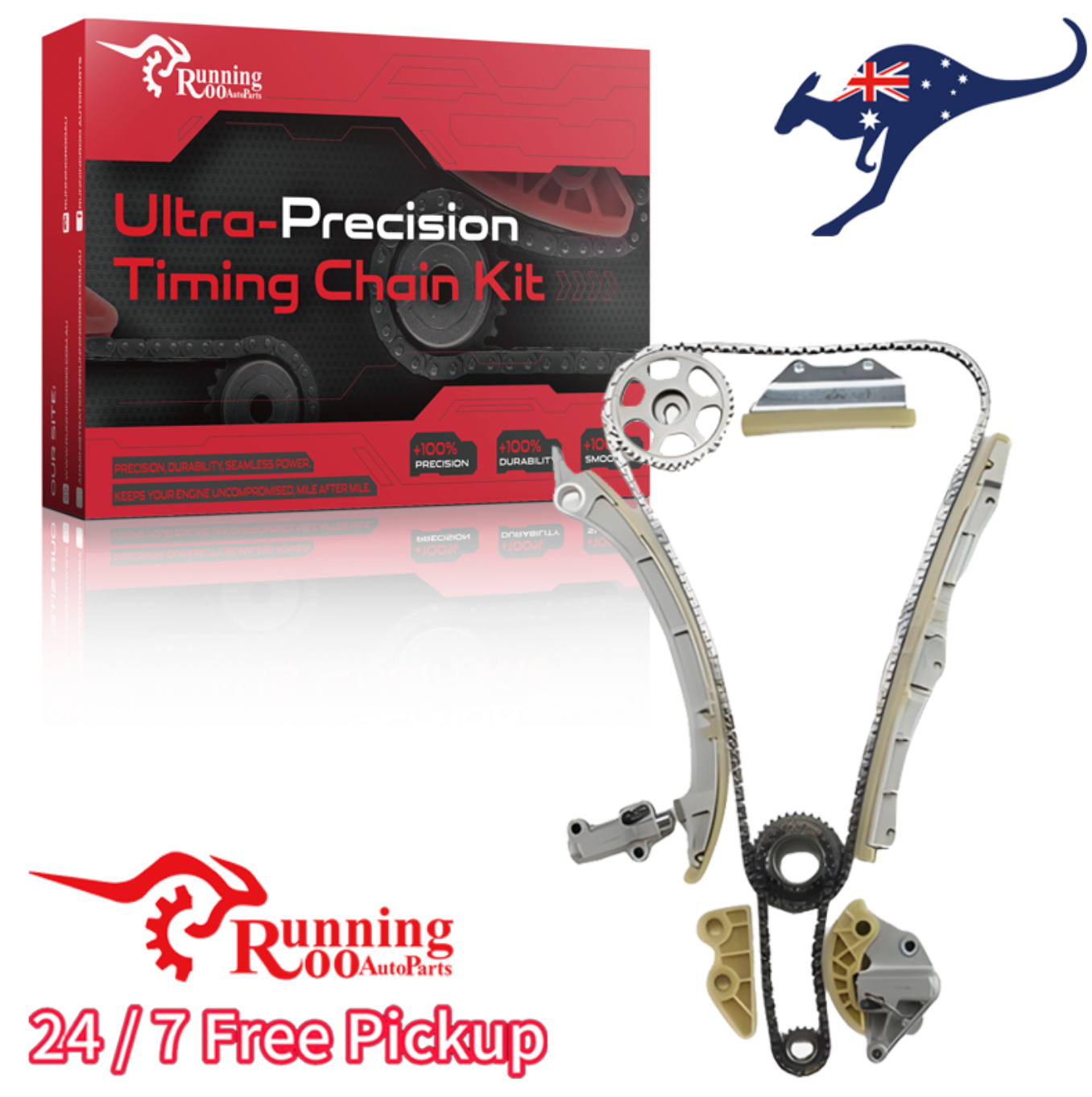 TIMING CHAIN KIT WITH GEARS FOR HONDA CRV RE RM K24Z1 K24Z9 2.4 I4 FROM 02/2007