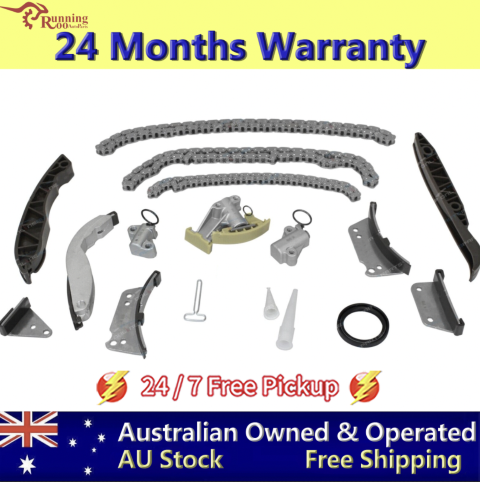 Engine Timing Chain Kit for Hyundai iLOAD iMax TQ D4CB 2.5L Diesel 2008~15