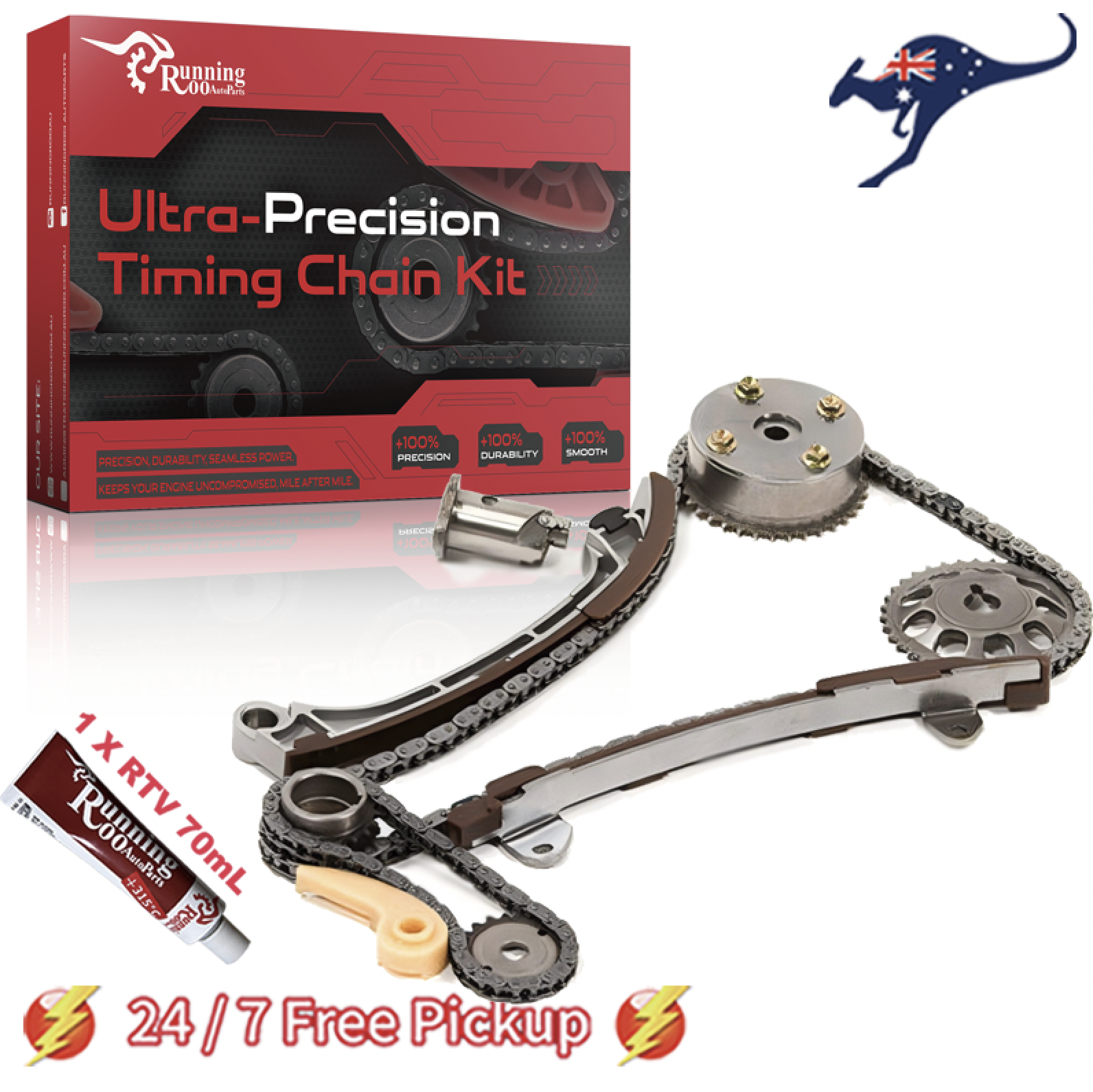 Toyota 2AZ-FE 2.4L Timing Chain Kit w/ VVT Gear for Alphard Tarago Ipsum + RTV