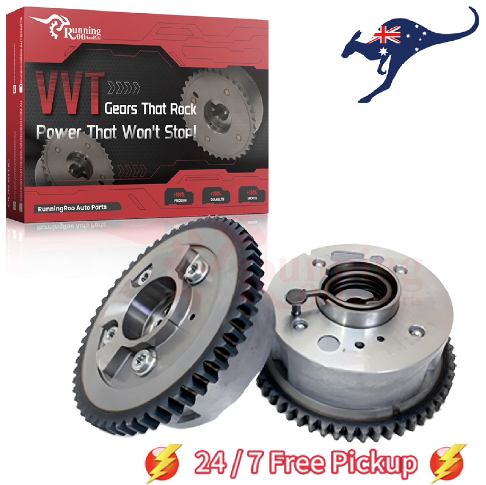 Camshaft VVT Adjusters(L+R)For MITSUBISHI Outlander Lancer 2.4L 4B12 2005-15