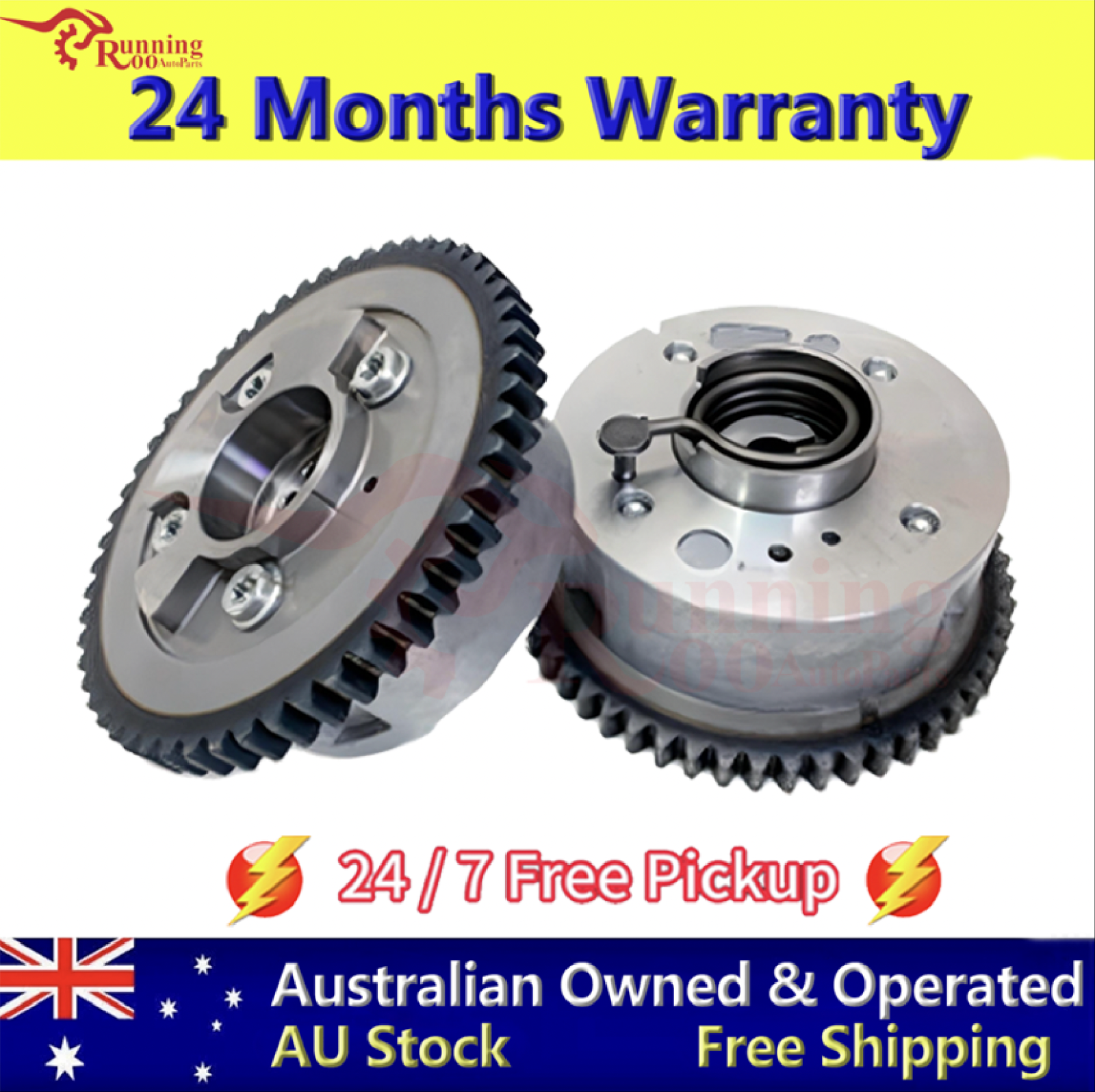 Camshaft VVT Adjusters(L+R)Fit MITSUBISHI Outlander Lancer 2.4L 4B12 2005-15