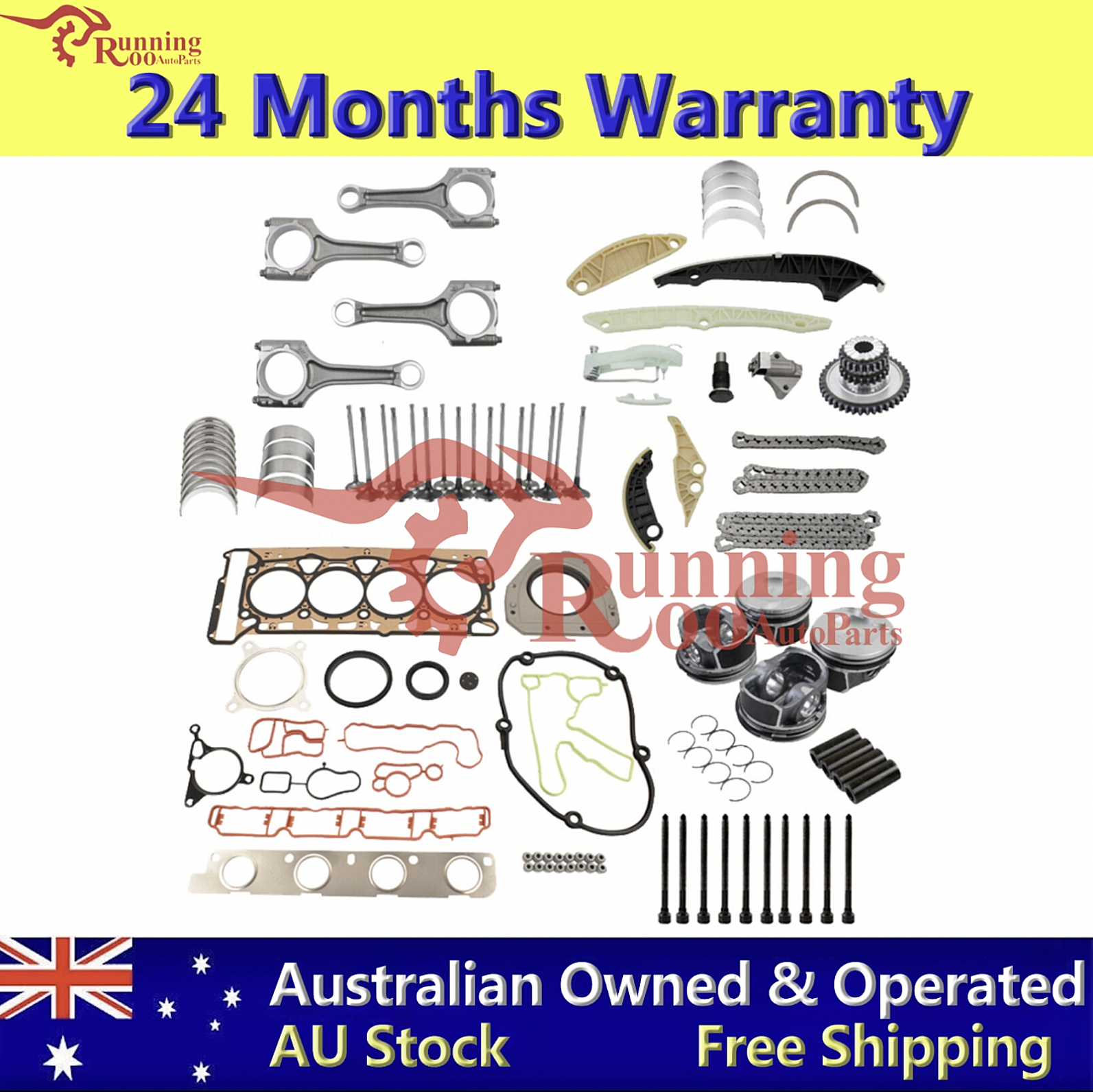 Suit VW Golf JettaPassat Audi A4 A6 Q5 Engine Rebuild Kit 2.0 TSI Ø23mm CETA CAW