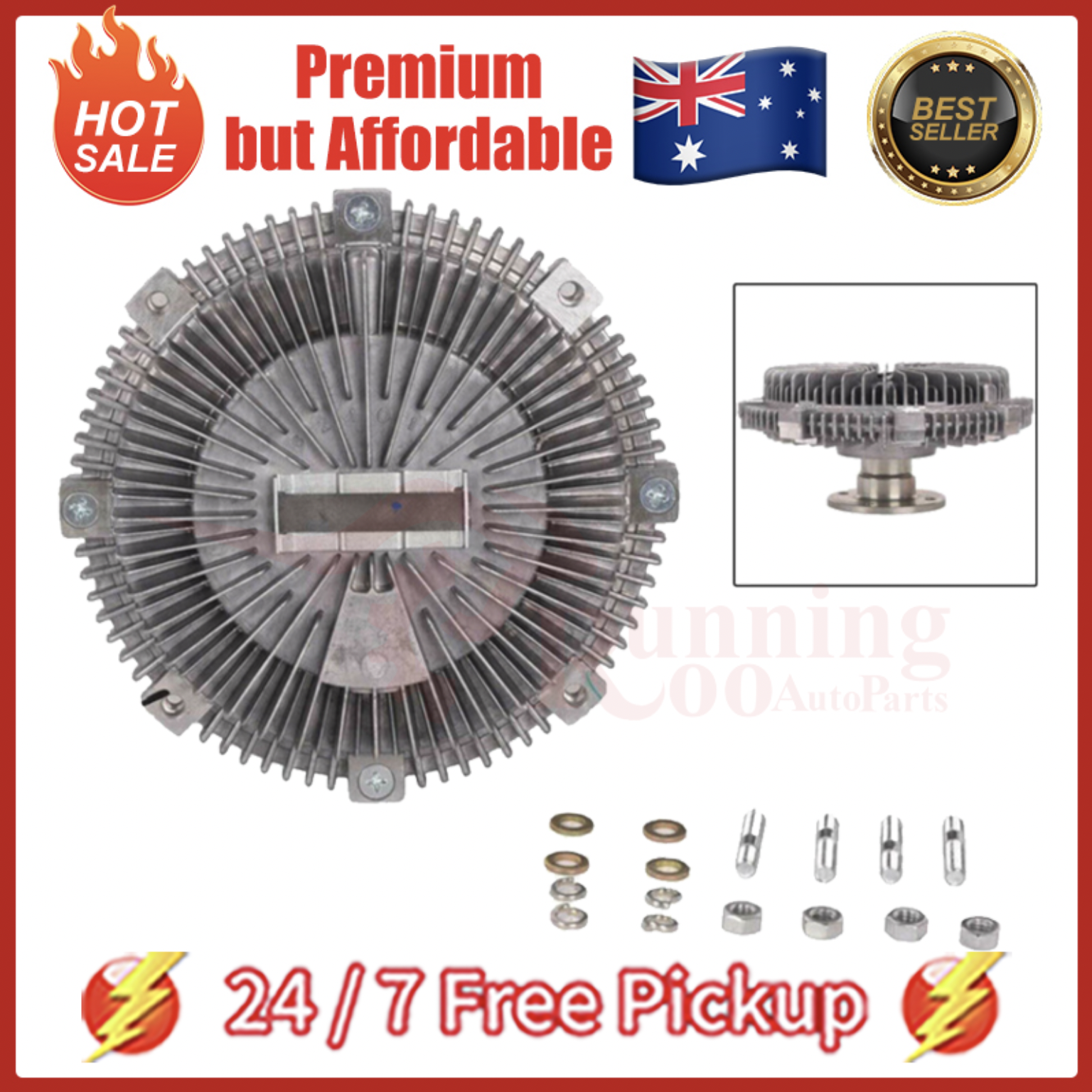 Radiator Cooling Fan Clutch for Nissan Navara D40 YD25 YD25DDTI 21082-EB70B