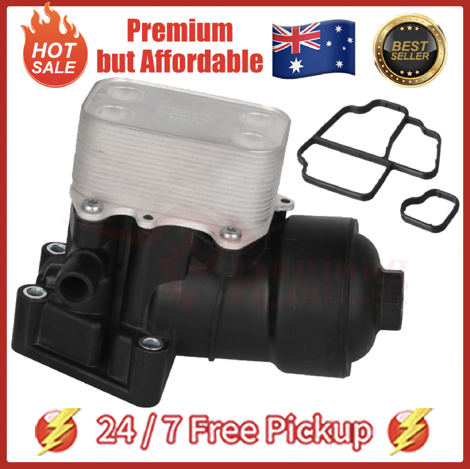 Oil Cooler Housing Assembly W/ Gasket For Amarok 2.0 TDI 2.0 Bi TDI 2010 - 2021