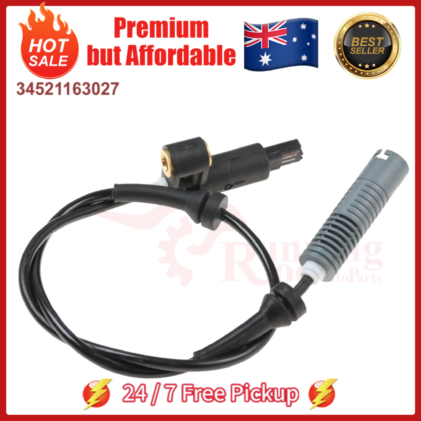 For BMW E36 316i 318i 320i 323i 325i 328i M3 Z3 Front Left or Right ABS Sensor