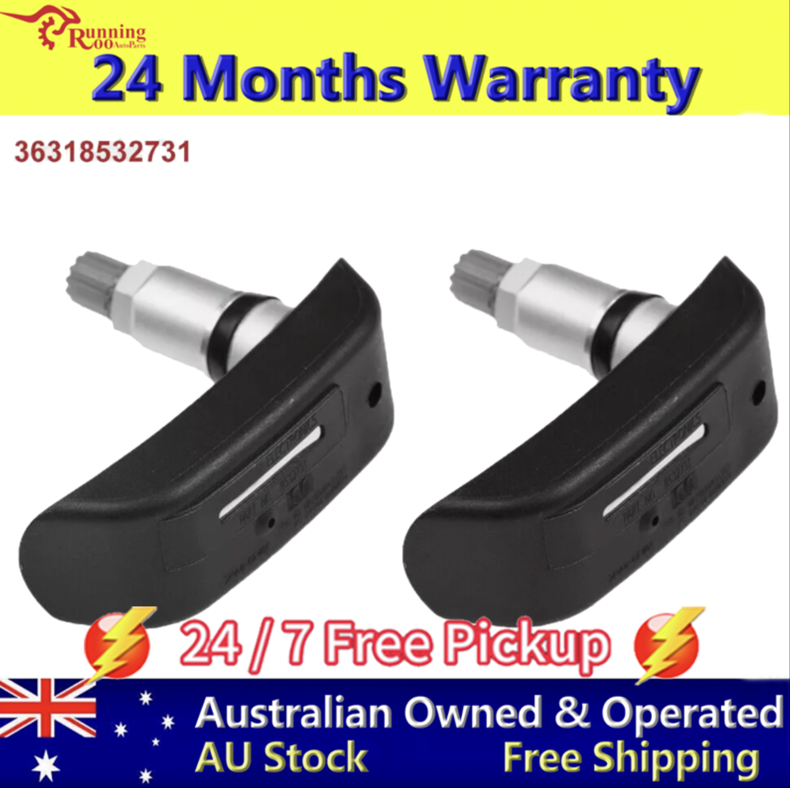 2PCS Tire Pressure Monitor Sensor for BMW Motorcycle for R1200GSA 36318532731