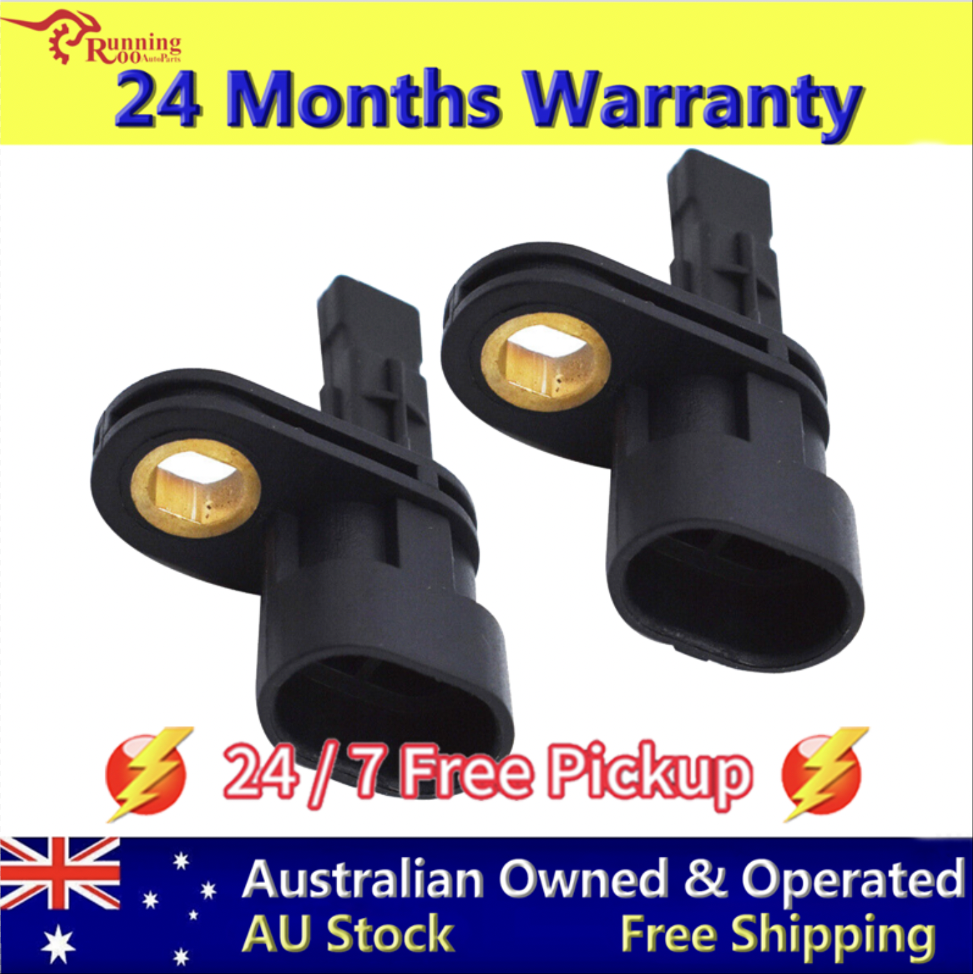 2X Rear ABS Wheel Speed Sensor For Holden Commodore VE 06-13 V6 V8 SS SV6 SS