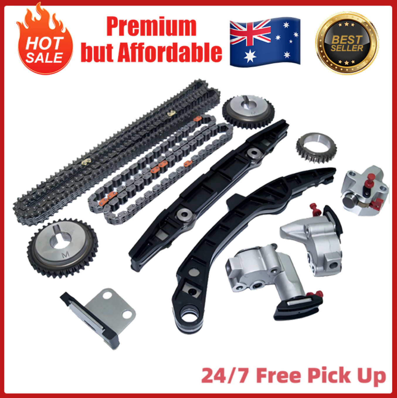 RunningRoo VQ37VHR Timing Chain Kit Fit 370Z G37 Q50 QX70 3.7L 08–14