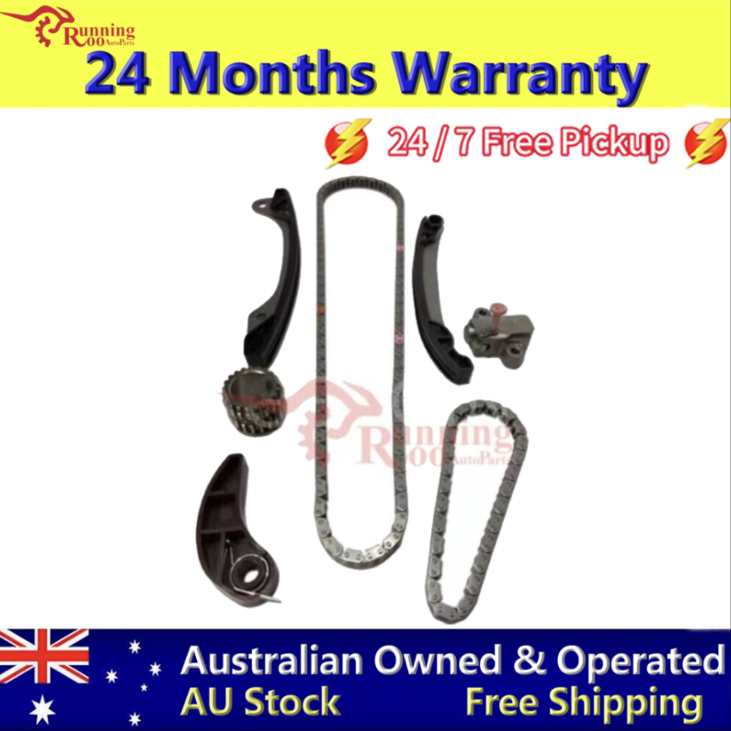 TIMING CHAIN KIT NISSAN HRA2DDT TURBO/ H5FT FIT JUKE PULSAR QASHQAI 1.2L 2013-19