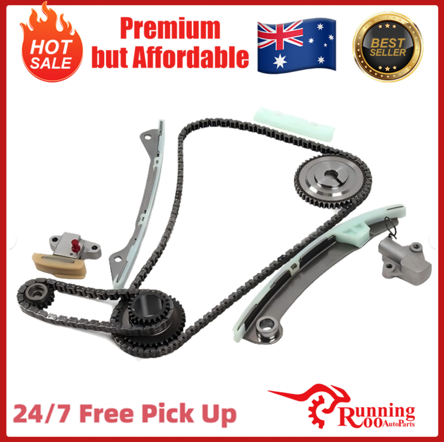 Timing Chain Kit (10pcs) For Nissan Tiida 1.8L MR18DE QASHQAI X-Trail MR20DE