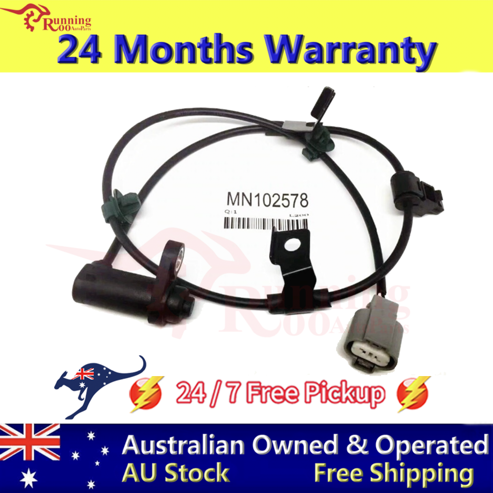 Right Rear ABS Wheel Speed Sensor MN102578 for Mitsubishi L200 Triton Pajero