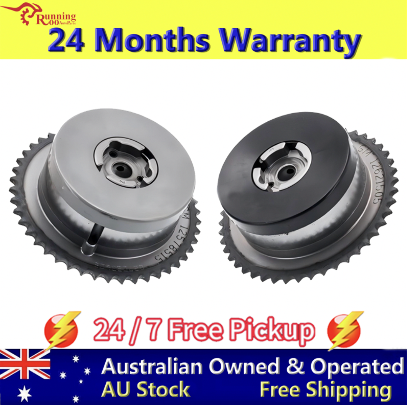 Pair Intake&Exhaust Cam Phaser VVT Actuator For Alfa Remeo 159 Spider 1.9 2.2L